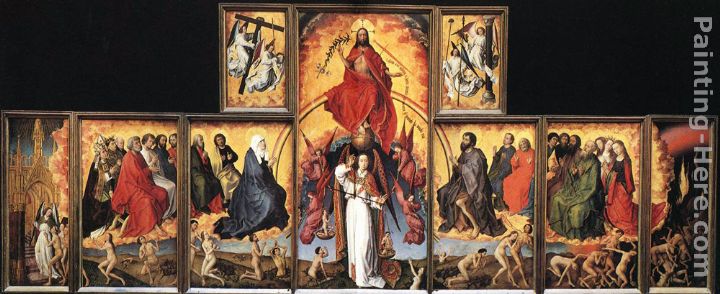 The Last Judgement Polyptych painting - Rogier van der Weyden The Last Judgement Polyptych art painting